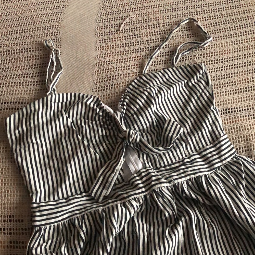 Stripped black and white Dress